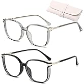 Women's Portable Fashion Anti-Blue Light Reading Glasses, Bifocal Reading Glasses for Women, Sparkling Bling Diamonds