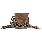 Myra Bag Leather Fringe Purse - Western Style Fringe Purses for Women, Genuine Leather Boho Bags for Women, Cowgirl Gifts