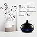 VicTsing 300ml Aromatherapy Essential Oil Diffuser, Portable Imitation Ultrasonic Diffusers with 7 Color LED lights for Home Office Baby(Black)