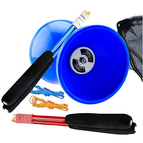 MAGICYOYO Pro Triple Bearing Diabolo Medium Size 5” Blue Chinese Yoyo
