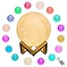 KITTY KIDO - 3D Printed Moon Lamp 16 Colors, Dimmable with Remote&Touch Control (5.9 Inches), USB Rechargeable, Favorite for Kids and Home Decorative Gifts, Moon Light Dinner