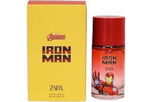 Zara Avengers Iron Man Kids Perfume Fruity Woody with Citrus Pineapple Mandarin Orange and Soft Wood Fragrance Scent EDT Eau de Toilette 50ml (1.69 fl. oz.)