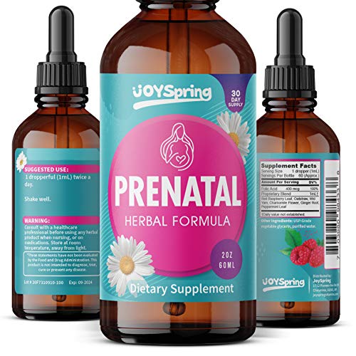 Prenatal Vitamins with Folic Acid DHA Free Liquid Prenatal Vitamin for Pregnancy with Calcium