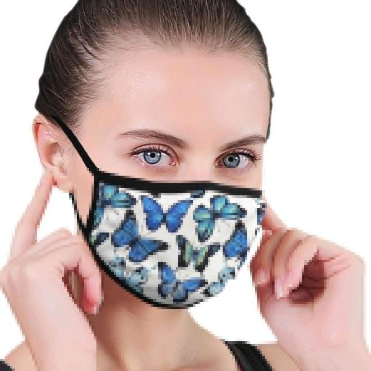 Masks Butterfly Print Face Mask Unisex Cotton Mask