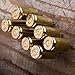War Monkey 9mm Bullet Casing Polished Push Pins in Brass - Set of 8