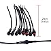 BTF-LIGHTING 5 Pin Electrical Connector 24AWG IP65 Male Female Connector 7.87in/20cm Extension Cable for Car,Truck,Boat,Indoor/Outdoor LED Strip Lights/String 15mm Nut Small Size 5 Pairs