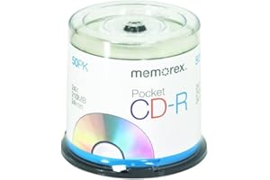 Memorex 210 MB 24x Pocket CD-R Mini-Discs (50-Pack Spindle)