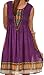 Sakkas Zulla Mid-Length Adjustable Tribal Floral Aztec Batik Tank Top Dress