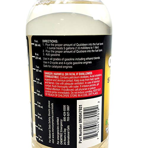 Mercury Marine Quickleen Engine and Fuel System Cleaner, 12 Ounces 92