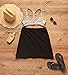 RipSkirt Hawaii - Length 2 - Quick Wrap Athletic Cover-up that Multitasks as the Perfect Travel/Summer Skirt,Black,Medium / 8-10