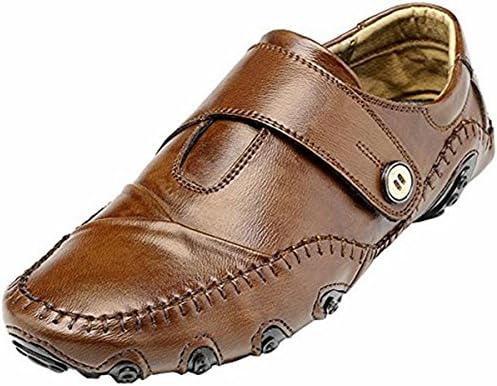 PINUO Men Loafers Genuine Leather Casual Shoes Men Flats Oxford Shoes for Men Driving Breathable Shoes