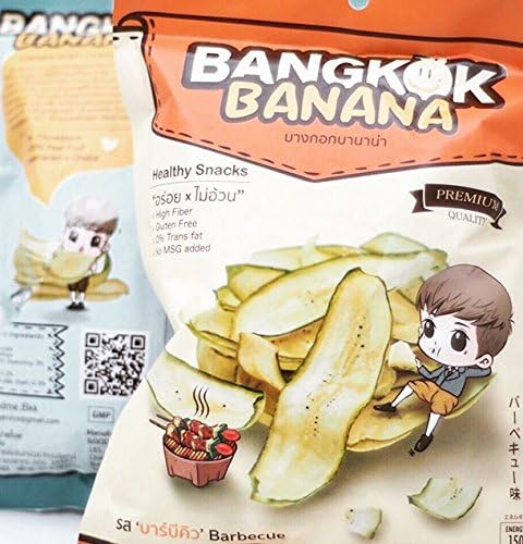 Natural Banana Chips,BBQ Flavour, 30 g.