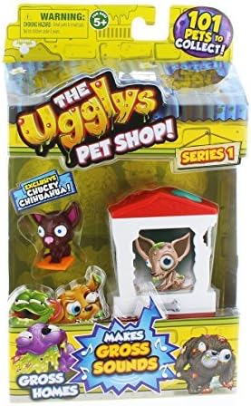 The Ugglys Pet Shop!, Series 1 Gross Homes, Bone Home with Exclusive Chucky Chihuahua by THE UGGLYS PET SHOP