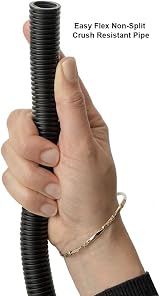 1STec 10m 20mm External 14mm Internal Conduit Ducting Hose Pipe Channel for view 2