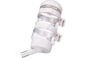 COCOPET Dog Kennel Water Bottle Dispenser for Crate Dripless Pet Drinking Fountains No Drip Kettle with Automatically Feeding Water 400ml (White)