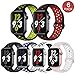 OriBear Compatible for App le Watch Band 44mm 42mm, Breathable Sporty for iWatch Bands Series 4/3/2/1, Watch Nike+, Various Styles and Colors for Woman and Man(M/L,6 Pack)