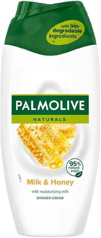 Palmolive naturals honey & milch shower gel 6 x 250 ml – creme de banho com extratos de mel e leite