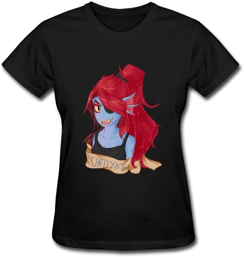 LT6H7S Undyne Logo Undertale T-Shirts for Womens
