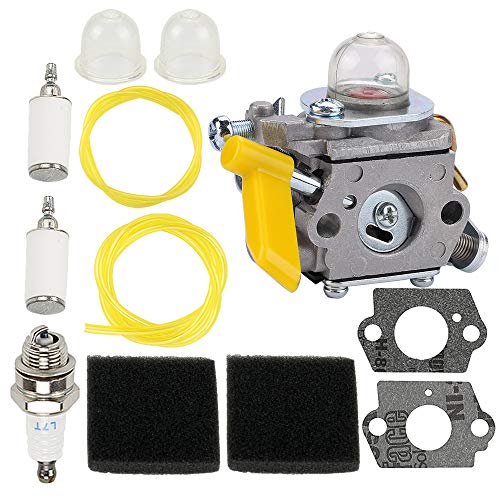 308054077 308054043 Carburetor for Ryobi EX26 SS26 SS30 Carburetor Homelite 308054015 308054028 308054034 309368003 985624001 25cc 26cc 30cc Hedge String Trimmer Blower Chainsaw & 900952001 Air Filter