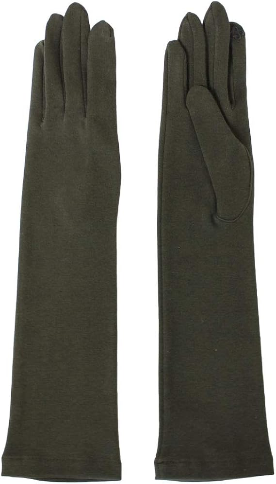 Amazon オーガニックコットンuv手袋セミロングタイプ洛陽染 黒ｆ 手袋 通販