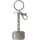 Marvel Thor Hammer Pewter Key Ring,Grey-light
