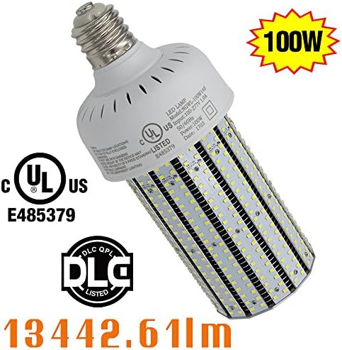 NGTlight 400Watt Metal Halide Replacement 100W LED Corn Cob Bulb Lamp, E39 Mogul Base Warehouse High Bay Retrofit lights 5000K Daylight White UL Approved (100W-5000K)
