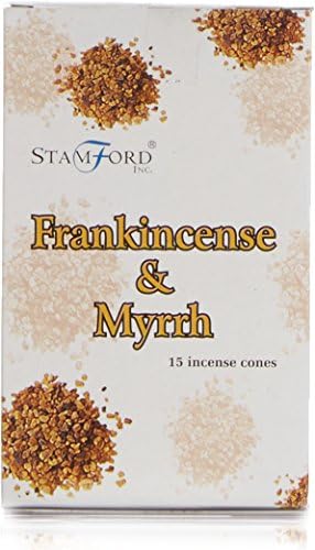 Stamford37166 Frankincense Incense Exotic, 15 Cones x 12 Packs, us:one Size, Black