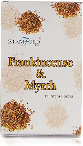 Stamford37166 Frankincense Incense Exotic, 15 Cones x 12 Packs, us:one Size, Black