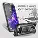 YOUMAKER Case for Galaxy S10e, Kickstand Case with Built-in Screen Protector Heavy Duty Protection Shockproof Full Body Slim Fit Cover for Samsung Galaxy S10e 5.8 inch - Gun Metal