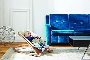 babyhome wave wooden rocker