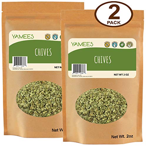 Yamees Chives - Dry Herbs - Bulk Spices - 4 Oz (2 Oz Each)