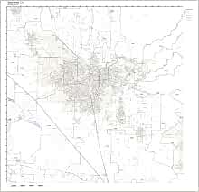 Bakersfield, CA ZIP Code Map Not Laminated: Amazon.com: Office Products