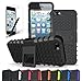 CINEYO(TM) Apple iPhone 5/5S Case heavy Duty Rugged Dual Layer Case with kickstand (Apple Iphone 5/5S Black) (Black)