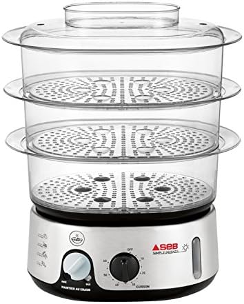 Seb Seb Cuiseur Vapeur Simply Invents 3 Bols Vc1116 00 Noir