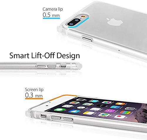 iPhone 7 Plus Case, WaKase Corner Guards - Crystal Clear PC with TPU shock absorbent corner, case for iPhone 7 Plus (Moonstone Clear)