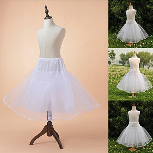 Remedios Kids White 3 Layers Wedding Flower Girl Petticoat/Underskirt/Crinoline