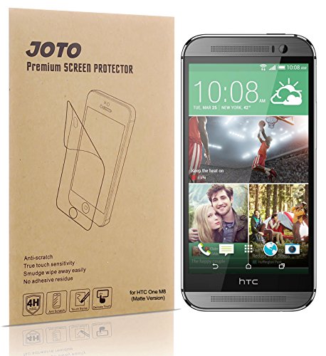 JOTO--All-New-HTC-One-M8-Smartphone-Screen-Protector-Film-Anti-Glare-Anti-Fingerprint-Matte-Finish-with-Lifeti