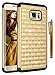 Galaxy S6 Edge Plus Case, Style4U Studded Rhinestone Crystal Bling Hybrid Armor Case Cover for Samsung Galaxy S6 Edge Plus / S6 Edge + with 1 Style4U Stylus [Gold/Black]