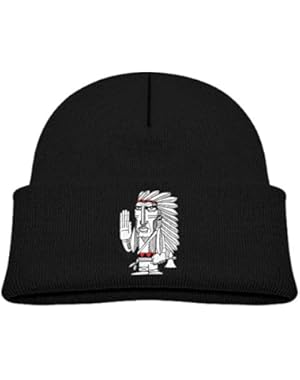 Kids Fashion Magnificent Drawing Of An Indian Casual Flexible Winter Knit Hats/Ski Cap/Beanie/Skully Hat Cap