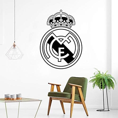ONZFLXM Football Real Madrid Logo Wall Art Decal Vinyl Stickers for Office Decals Bedroom Amsterdam Wall Sticker Poster