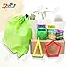 Pigflytech Magnetic Building Blocks with 46 pcs 3D Building tiles Construction Playboards - Magna Tiles Creativity beyond Imagination with Unique shapes