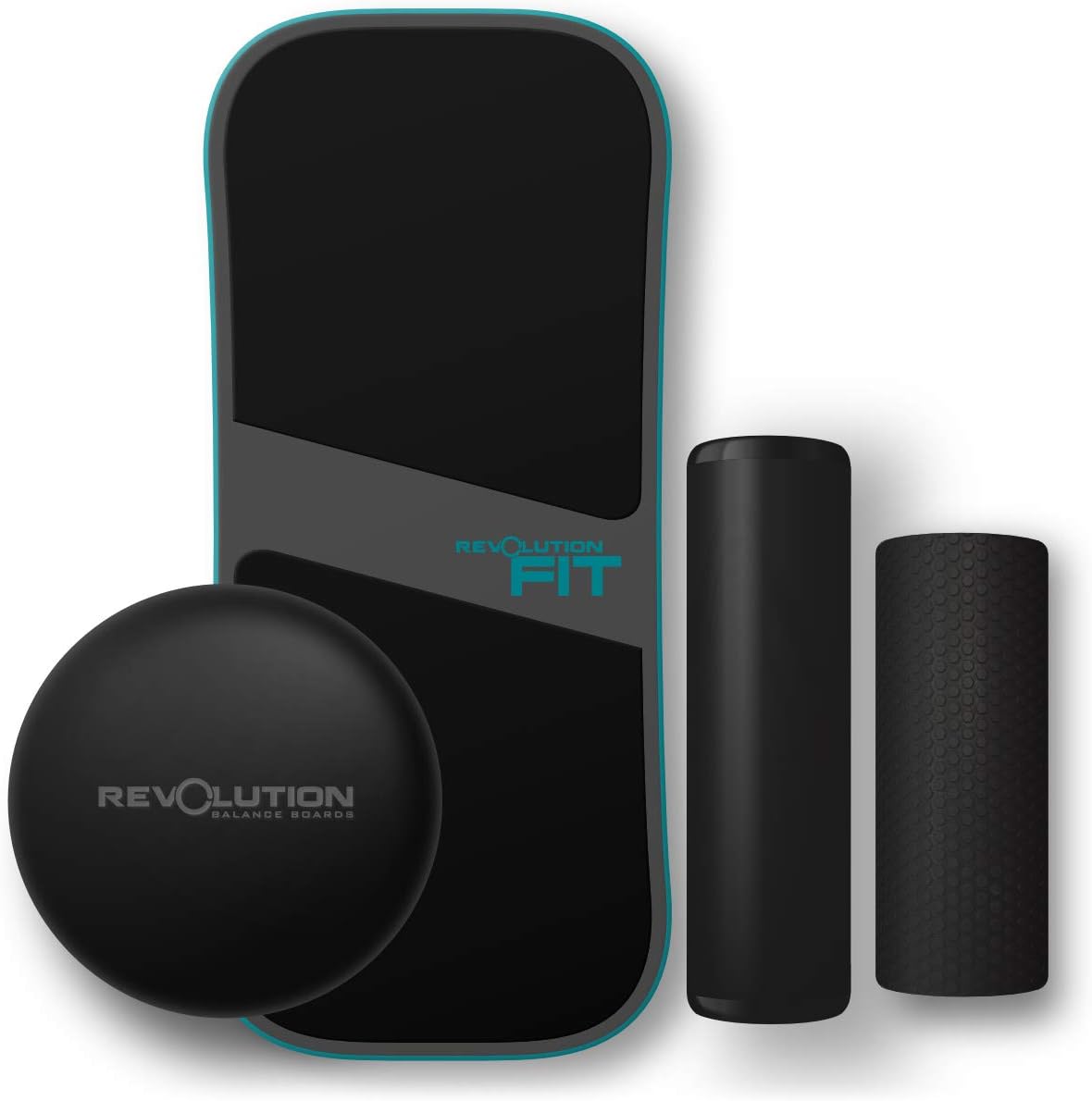 Revolution FIT 3-in-1 Exercise Balance Board Training System (Teal) : Sports & Outdoors