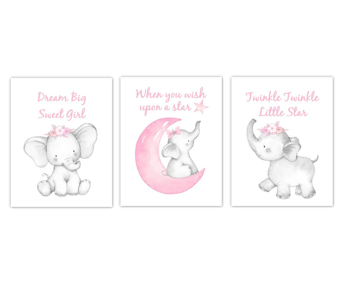 elephant nursery decor for girl