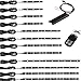 Kingshowstar 12 PC Advanced Universal Motorcycle Underglow Multicolor NEON Accent Light Kit
