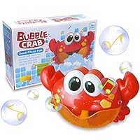 ZHENDUO Baby Bath Bubble Toy Bubble Crab Bubble Blower Bubble Machine Bubble Maker with Nursery Rhyme Bathtub Bubble Toys for Infant Baby Children Kids Happy Tub Time