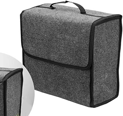 Star Supermarket Soft Woolen Felt Car Trunk Organizer Car Storage Box Bag Fireproof Stowing Tidying Package Blanket Tool (30CM)
