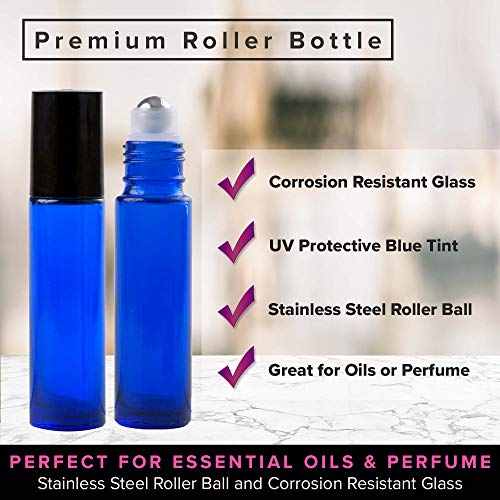 5 Glass+Stainless+Steel+Roller+Bottles