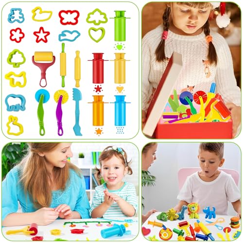 SZSMW 23 Piece Modelling Clay Accessories – Suitable for Early Learning Families, Kindergartens and Kindergartens