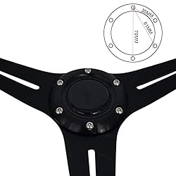 YEHICY 13.8” Auto Racing Steering Wheel Flat