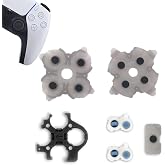 MYPUQIAO 1 Set Silicone Conductive Rubber Pads Replacement for Playstation 5 PS5 Controller Parts for BDM-030 DualSense 5 L1 R1 L2 R2 Adhesive Button Changing Keypad Repair Replacement Part(3.0)